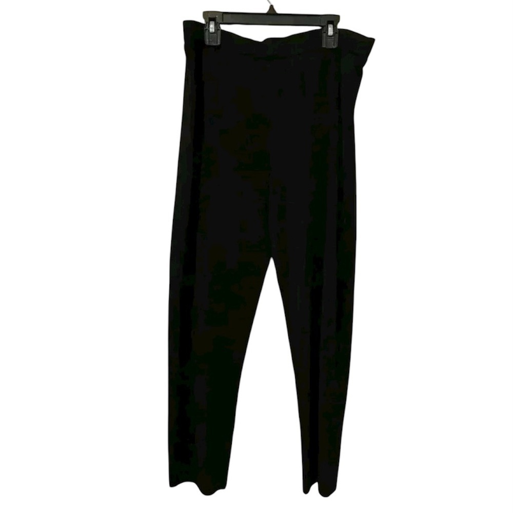 Misook Black Jersey Knit Type Pants Size Small